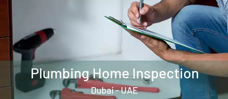  Plumbing Home Inspection Dubai - UAE